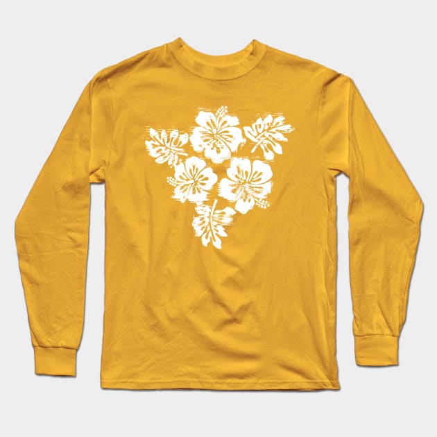 hibiscus flower Long Sleeve T-Shirt by mkbl